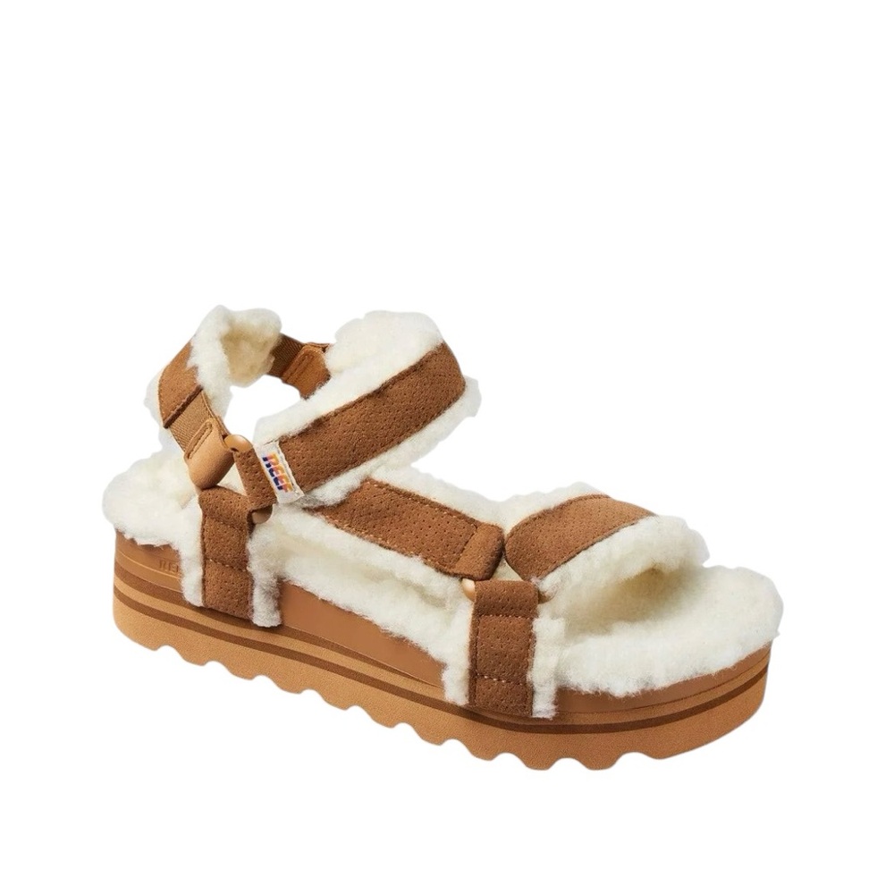 Reef Women's Rem Hi Shearling Slide Sandal  Sandals Sz US 10 M EU 41 NWOB